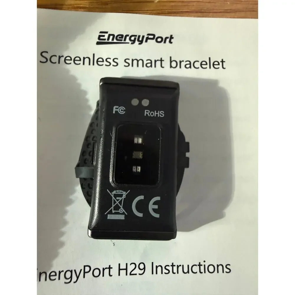 EnergyPort H29 Screenless Smart Bracelet Fitness Tracker Open Box Tested